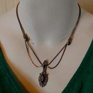 Silver Onyx Necklace
